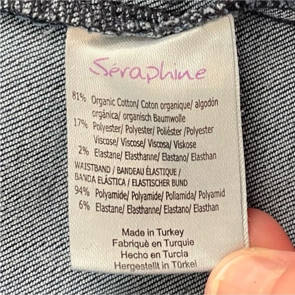 Seraphine Maternity Organic Cotton Indigo Maternity Jeans Size 8 - Picture 8 of 9